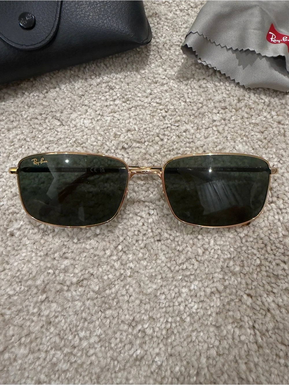 Ray-Ban Gold Frame Sunglasses